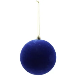 Boule de Noël velours uni Ø10 cm