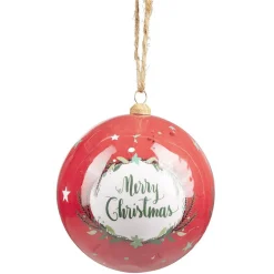 Boule de Noël XL papier design Tradition Ø12cm