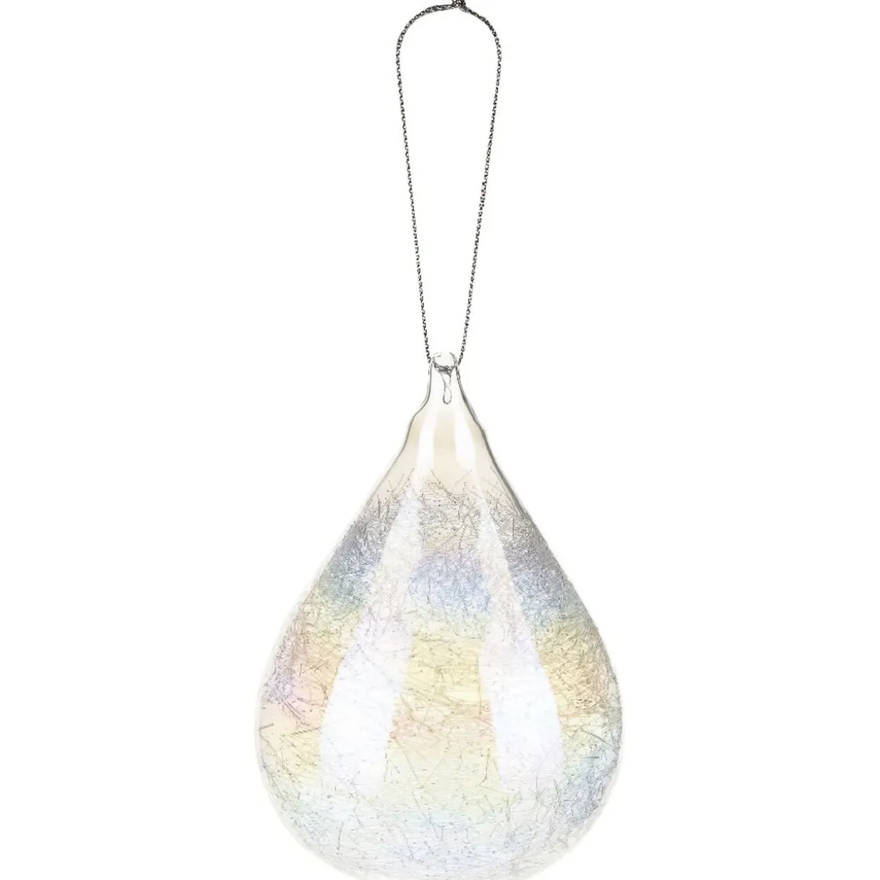 Boule en verre intérieur filament à reflet irisé