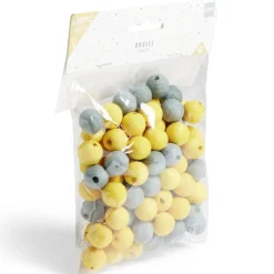 Boule papier x100 doré et argenté