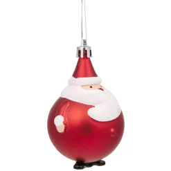 Boule Père Noël rouge à suspendre