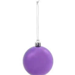 Boule sapin Noël multicolore violet prune rose bleu x10