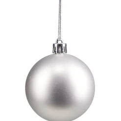 Boules de Noël argentées Ø4-5-6 cm x20