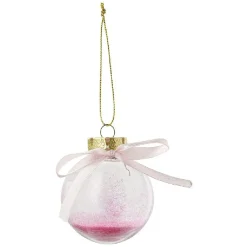 Boules de Noël en verre garnie de paillettes