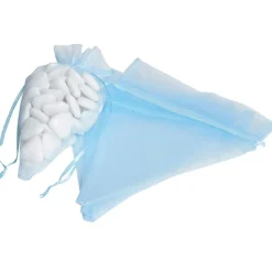 Bourse cornet à dragées bleu x4