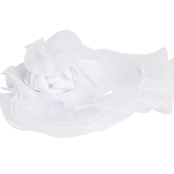 Bourse rond à dragées blanc x6