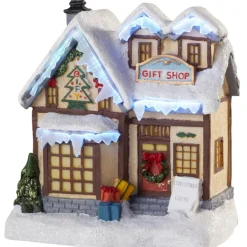 Boutique de cadeaux Noël lumineuse