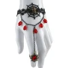 Bracelet vampire noir rouge
