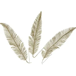 Branche décorative à paillettes doré