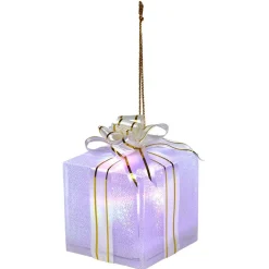 Cadeau de Noël lumineux à suspendre