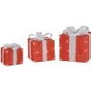 Cadeau lumineux rouge Homday 40 LED intérieur extérieur x3