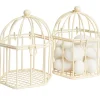 Cage à dragées ivoire x2