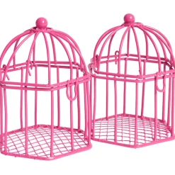 Cage à dragées rose fuchsia x2