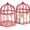 Cage à dragées rouge x2