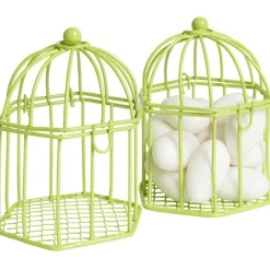 Cage à dragées verte anis x2