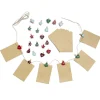Calendrier de l'Avent à remplir avec pinces en bois et sachets 24 pièces