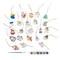 Calendrier de l'avent suspension à peindre