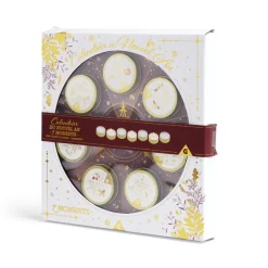 Calendrier du nouvel an thème bougies 7 cases