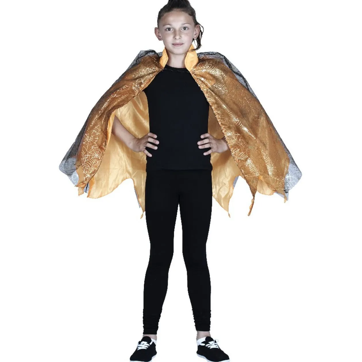 Cape dorée enfant lumineuse