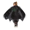 Cape enfant lumineuse noire Halloween