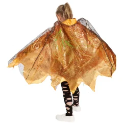 Cape enfant lumineuse orange doré Halloween