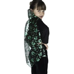 Cape Halloween pour enfant 7/9 ans orange violet ou vert