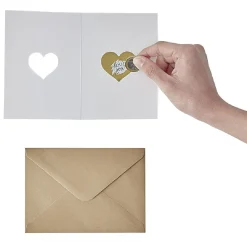 Carte à gratter Coeur