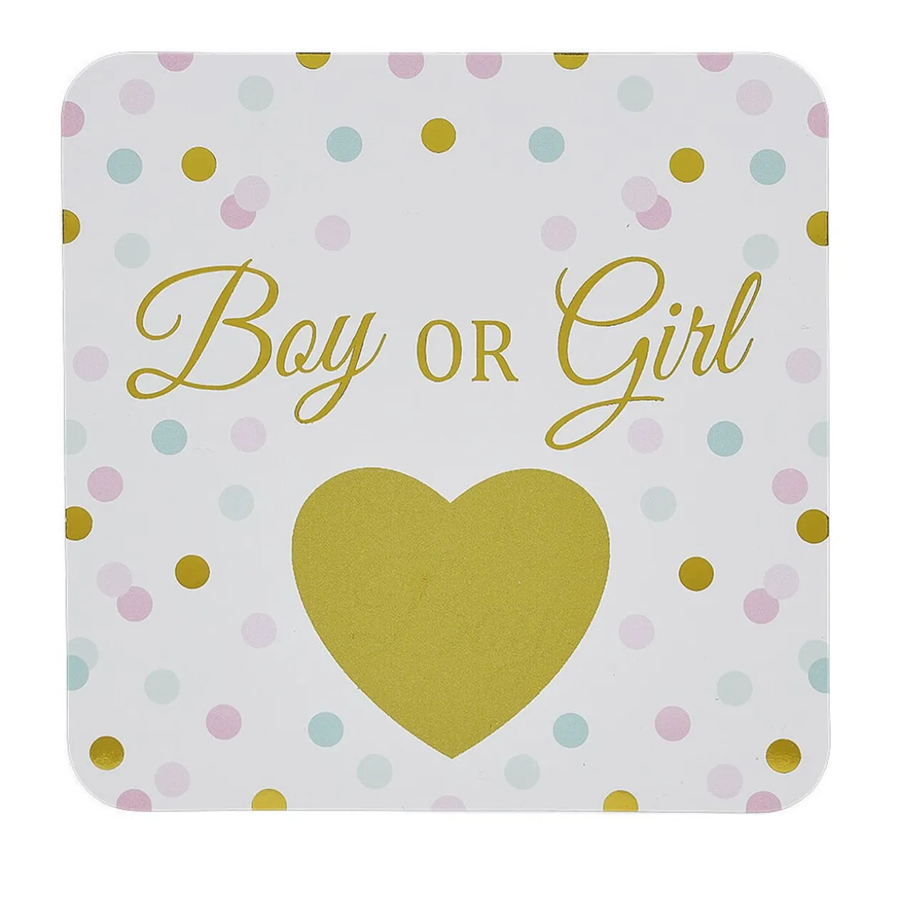 Carte à gratter révélation fille ou garçon x6 - 2 modèles