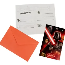 Carte d'invitation Star Wars x6