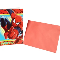 Carte invitation Spiderman x6
