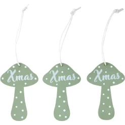 Champignon de Noël à suspendre x9