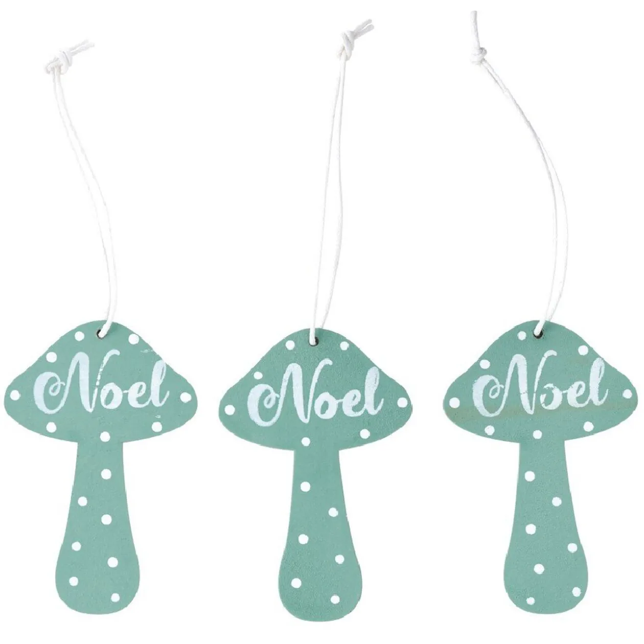 Champignon de Noël à suspendre x9
