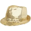 Chapeau à sequins doré ou argenté