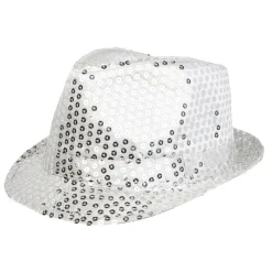 Chapeau à sequins doré ou argenté