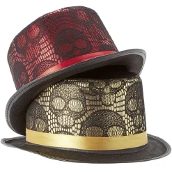 Chapeau brillant tête de mort
