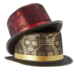 Chapeau brillant tête de mort