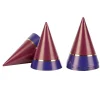 Chapeau de fête bleu et rouge en carton x 8