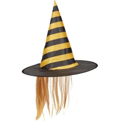 Chapeau de sorcière adulte Halloween Ø40xH38cm