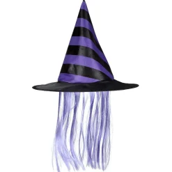 Chapeau de sorcière avec cheveux enfant