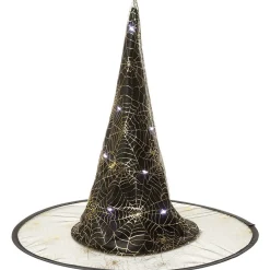 Chapeau de sorcière en plastique LED Ø38 cm