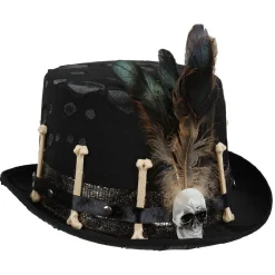 Chapeau os et crâne de squelette déguisement Halloween