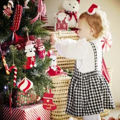 Chaussette de Noël en bois à suspendre 