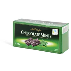 Chocolats noir fourrés à la crème de menthe 200Gr