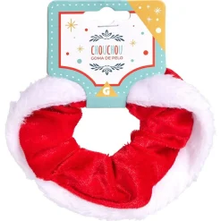 Chouchou de Noël rouge et blanc