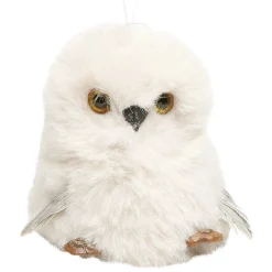 Chouette à suspendre effet peluche