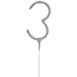 Cierge magique chiffre 3