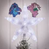 Cimier lumineux Disney Stitch étoile de sapin H24cm