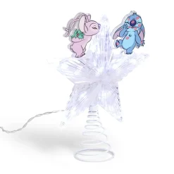 Cimier lumineux Disney Stitch étoile de sapin H24cm