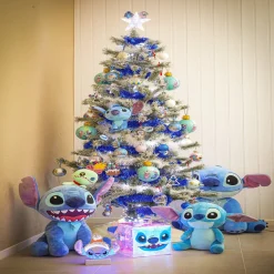 Cimier lumineux Disney Stitch étoile de sapin H24cm