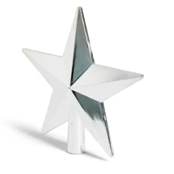 Cimier étoile argenté 20x20cm